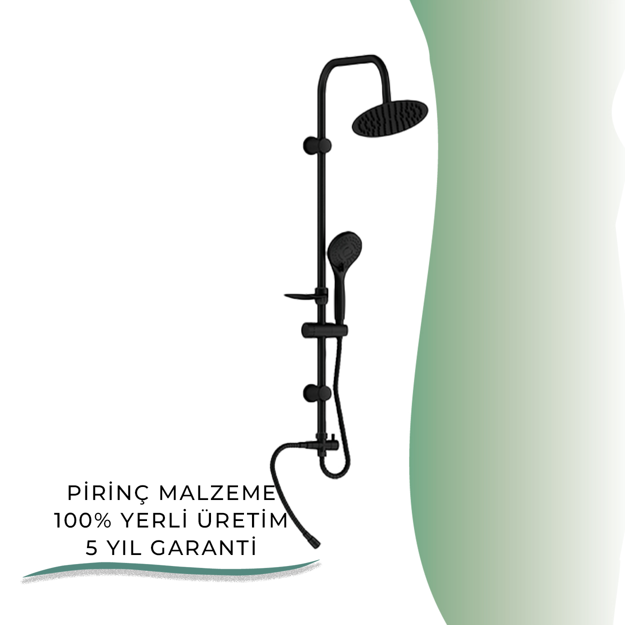 İGK YAPI - GPD Yönlendiricili Duş Seti (3 Fonksiyonlu El Duşu + Ø200)  (DST192S)