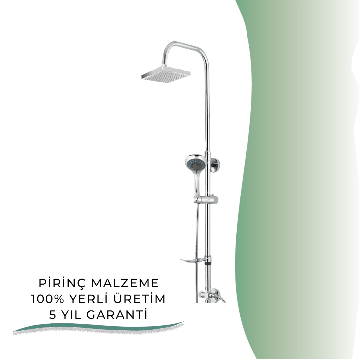 İGK YAPI - GPD Duş Seti (5 Fonksiyonlu El Duşu +250x250)  (DST24)