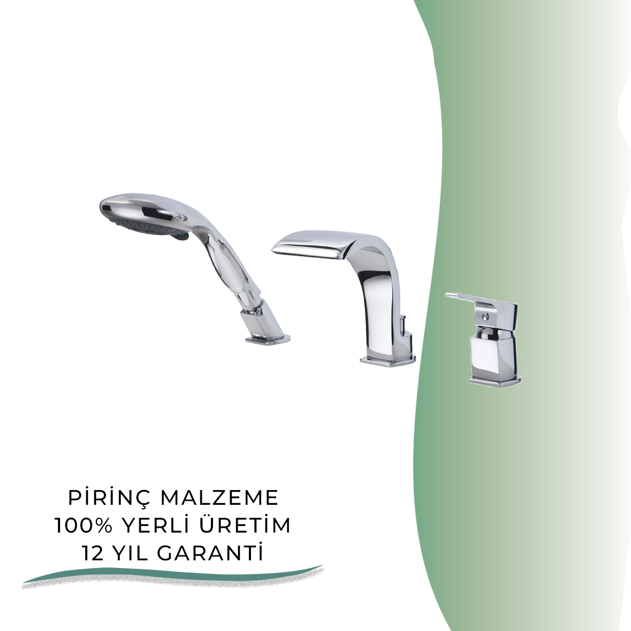 İGK YAPI - GPD Atros Ankastre Küvet Bataryası (3 Delikli)  (MAK65)