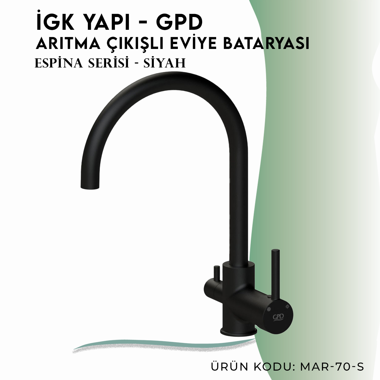 İGK YAPI - GPD S Espina Arıtma Çıkışlı Eviye Bataryası  ( MAR70-S)