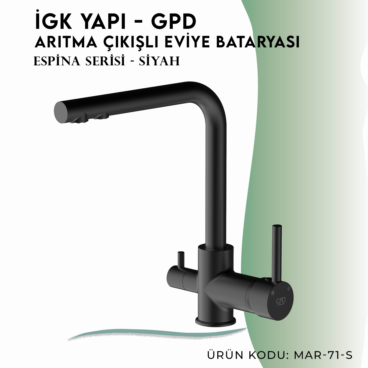 İGK YAPI - GPD S Espina Arıtma Çıkışlı Eviye Bataryası  ( MAR71-S)