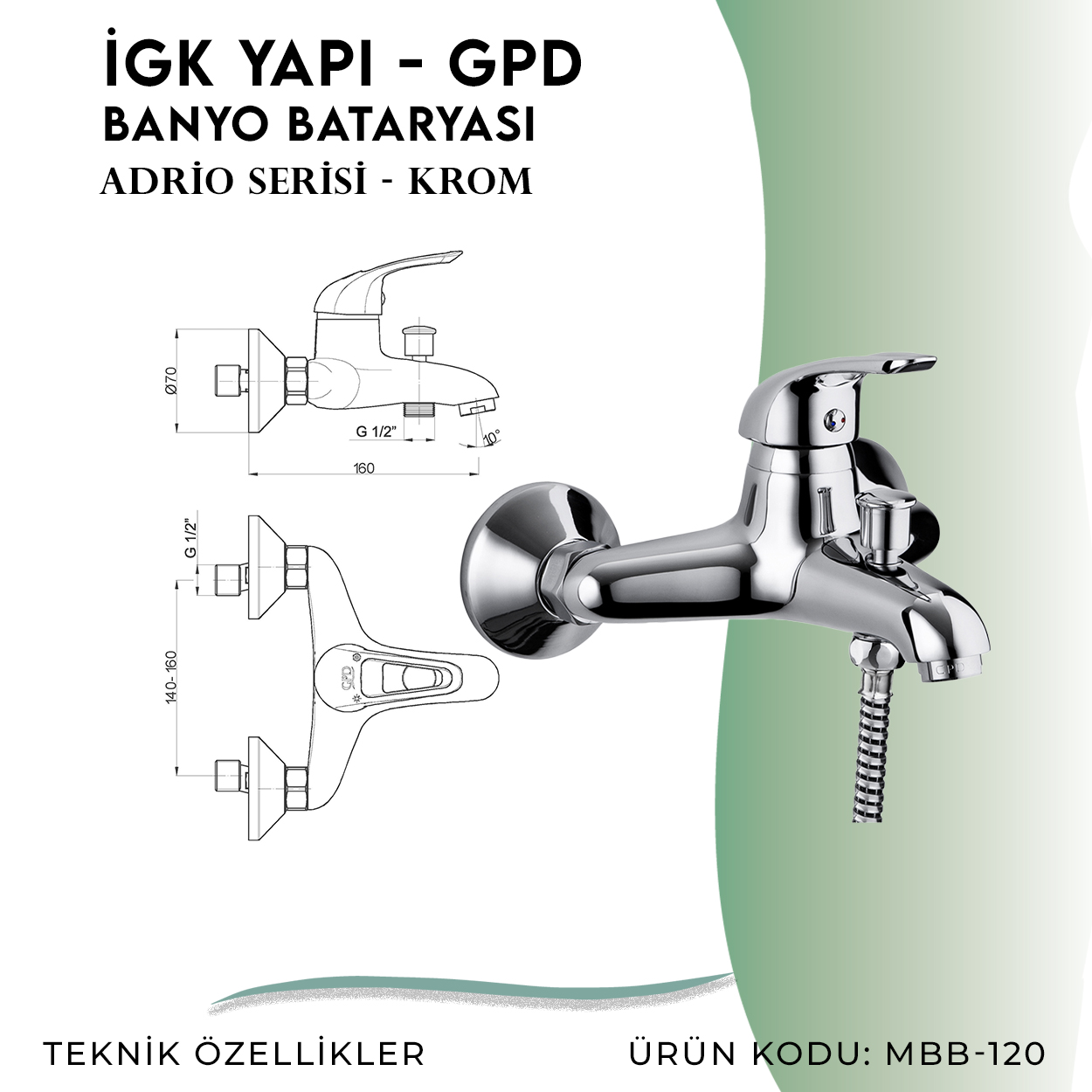 İGK YAPI - GPD Adrio Banyo Bataryası  (MBB120)