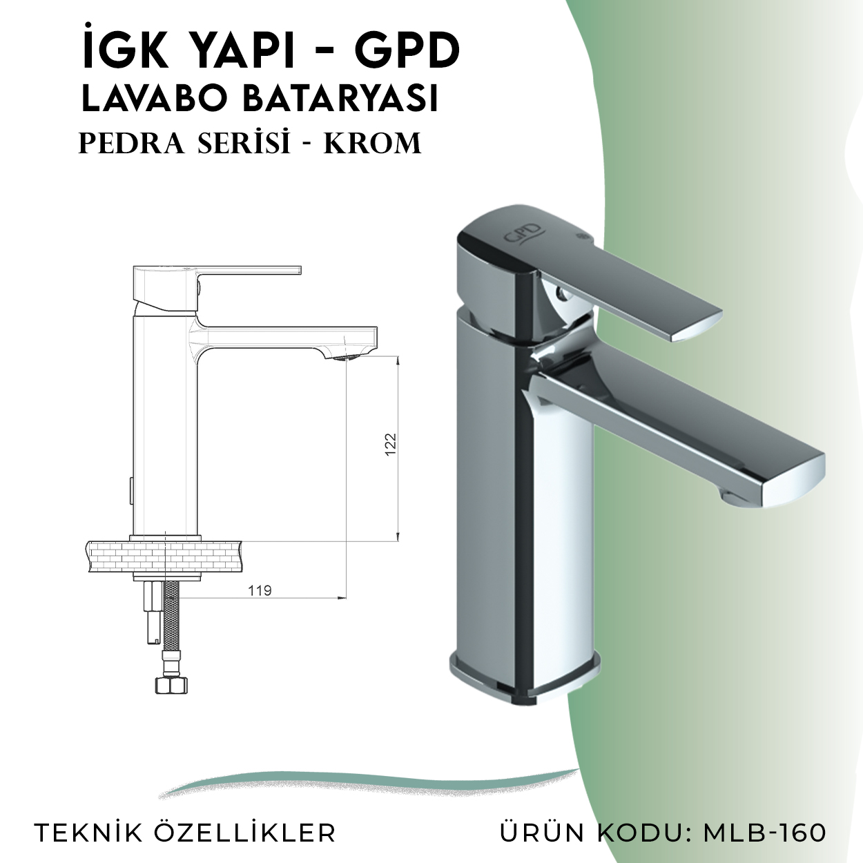 İGK YAPI - GPD Pedra Lavabo Bataryası  (MLB160)